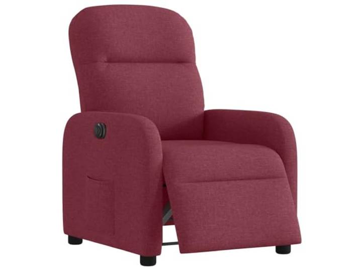 vidaXL Relaxsessel Elektrisch Weinrot Stoff