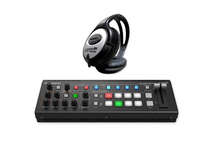 Roland Audio Roland Video Switcher V-1HD+ HD Plus mit Kopfhörer Digitales Aufnahmegerät (Vorteils-Set mit Kopfhörer)