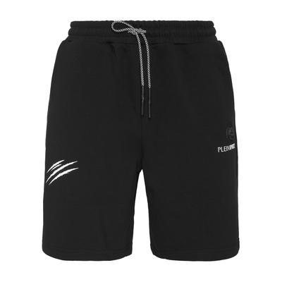 Bermudas PLEIN SPORT "Scratch", Herren, Gr. XXL, US-Größen, schwarz (02, schwarz), Obermaterial: 87% Baumwolle, 13% Polyester, Hosen Bermudas