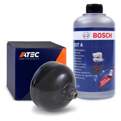 Atec Druckspeicher Hydraulikaggregat + BOSCH Bremsflüssigkeit DOT4 [Hersteller-Nr. 40984864] für Mercedes-Benz, Maybach