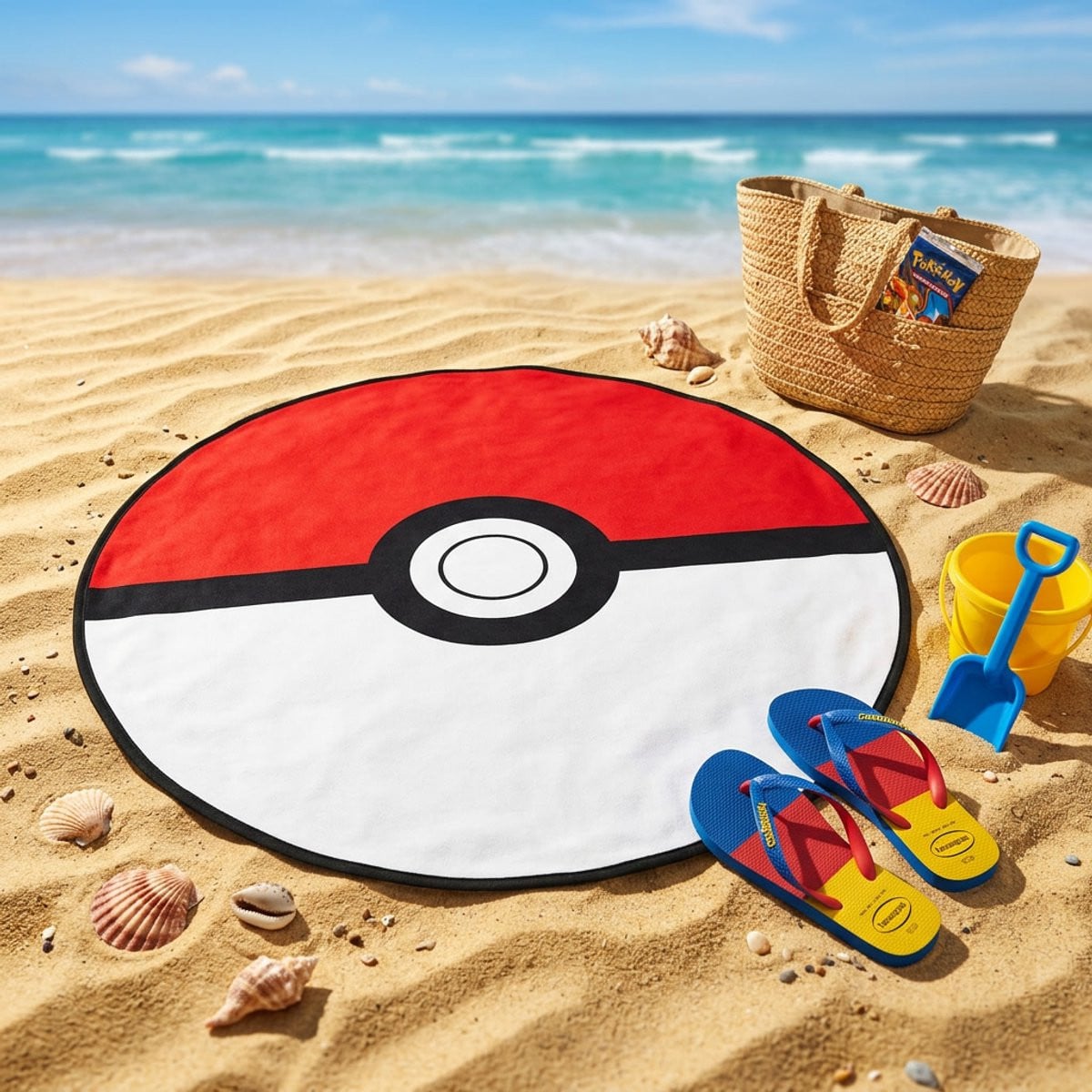 Pokemon Strandlaken Rond voor volwassenen