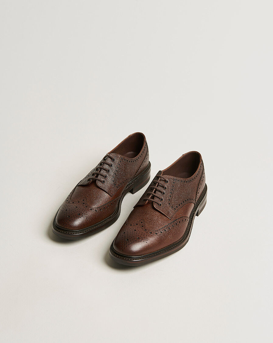 Loake 1880 Badminton Brogue Dark Brown Grain men EU43,5 Brun