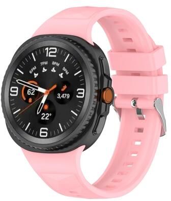 Everyday Crate Samsung Galaxy Watch 8 Classic Silicone Watch Band Ice Crystal Texture Replacement Strap pink