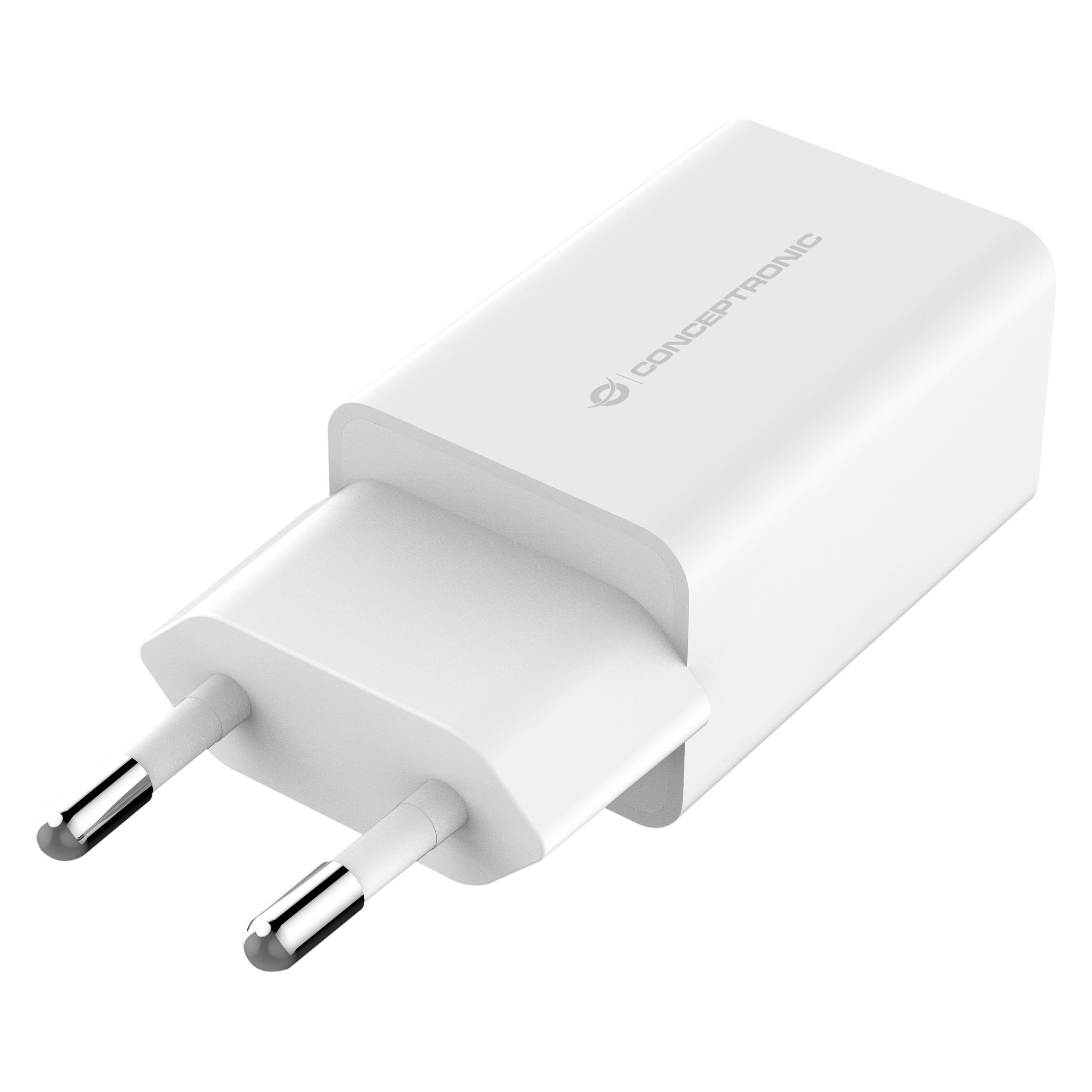Conceptronic ALTHEA06W Ladegerät für Mobilgeräte Indoor Weiss (12 W, 1 Port) (ALTHEA06W)