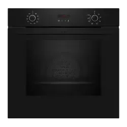 B2CCG6AK3 Backofen 60cm Schwarz Pyrolyse 7Heizarten Versenkknebel LED-Display Elektronikuhr