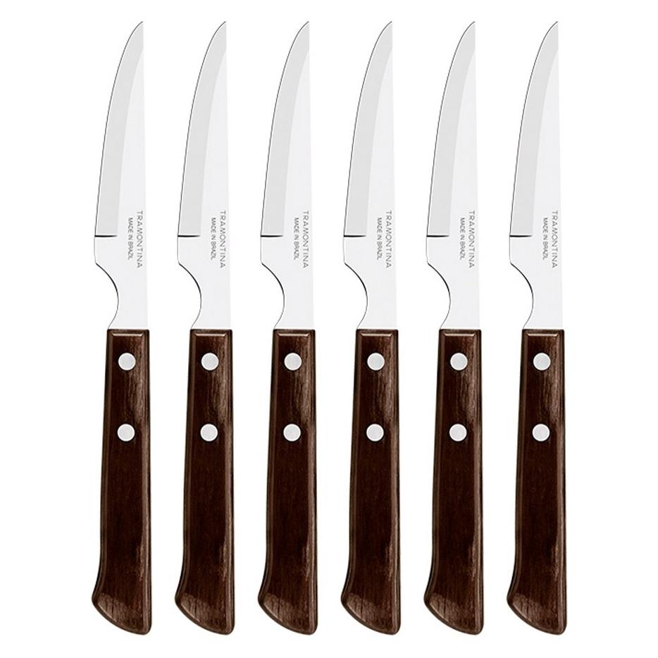Tramontina Steakmesser aus Kastanien-Polywood, 6-teilig (6 Stk., Messer) (73559332)