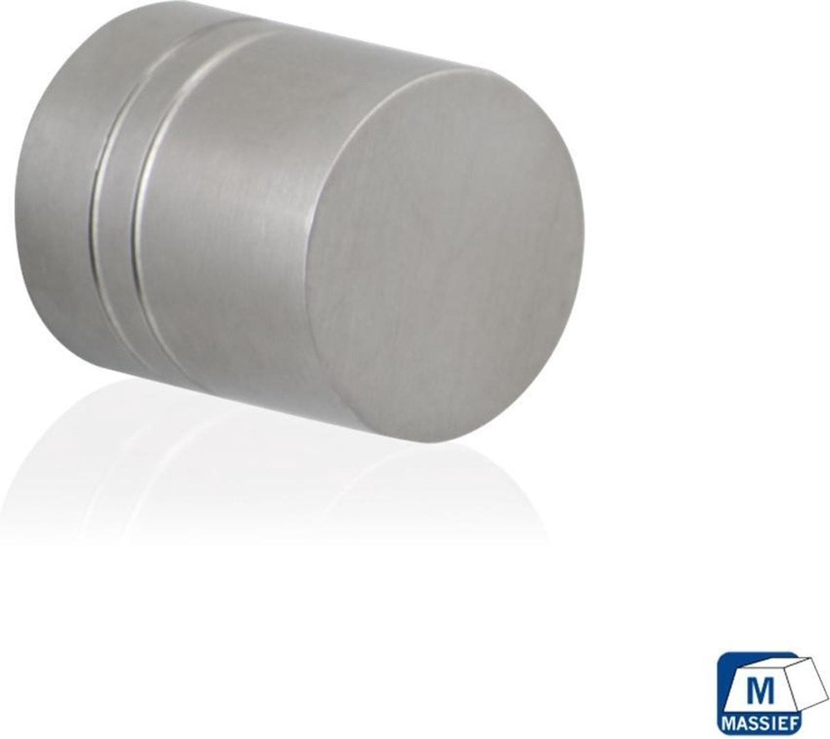 Meubelknop rond RVS 20x23mm