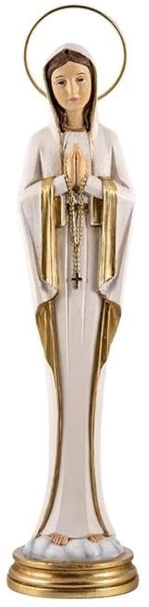 Omgoods Handbeschilderd Figuur Maagd van Fatima 30 cm