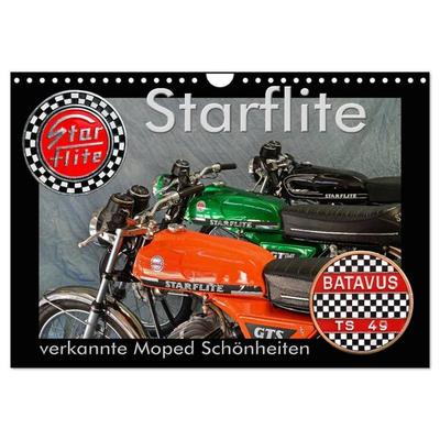 Starflite verkannte Moped Schönheiten (Wandkalender 2027 DIN A4 quer), CALVENDO Monatskalender
