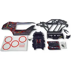 Carson Karosserie-Set Offroad Fighter Cage rot