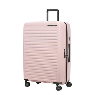 Hartschalen-Trolley SAMSONITE "RESTACKD, verschiedene Größen und Farben", Gr. B/H/T: 51cm x 75cm x 29cm 99 l, rosa (rose), Polypropylen, unifarben, Koffer, für Urlaub, Reise, Ferien und Geschäftsreise, mit Volumenerweiterung