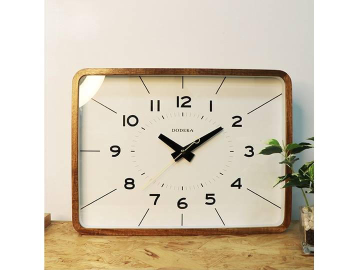 Horloge murale japonaise à quartz en bois massif, horloge carrée, salon, atmosphère simple, rétro, décoration murale silencieuse