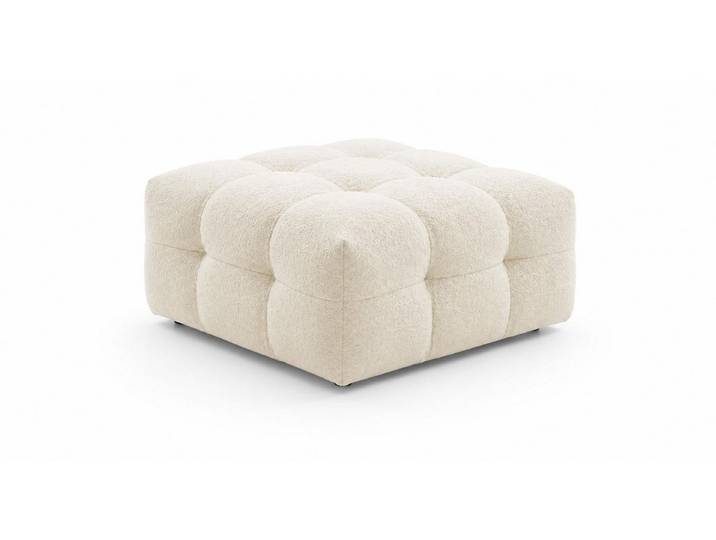JVmoebel Polsterhocker Pouff Beige kompakt Modern bequem komfortabel praktisch Wohnzimmer (1 St., 1-tlg)