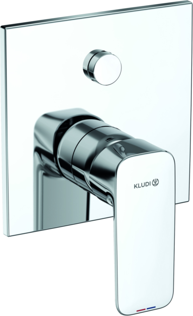 Kludi Pure&style Wannenarmatur 407630575 Unterputzarmatur, eigensicher gegen Rückfließen, chrom
