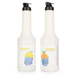 BELLAS GENUSSWELT Fruchtelixier mit echtem Fruchtfleisch ergibt ca14L Limonade Inhalt 2x 1.050g