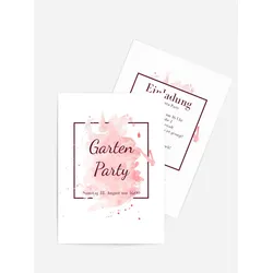 Einladungskarten Gartenparty selbst gestalten mit Spruch und Fotos im Onlinedesigner bei Meine-Kartenmanufaktur.de