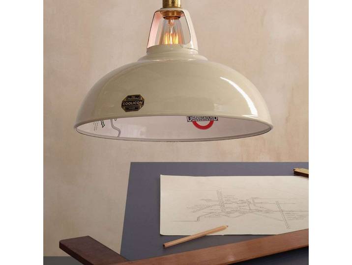 Large 1933 Design Pendelleuchte Paper Cream - Coolicon - Wohnzimmer - Metall
