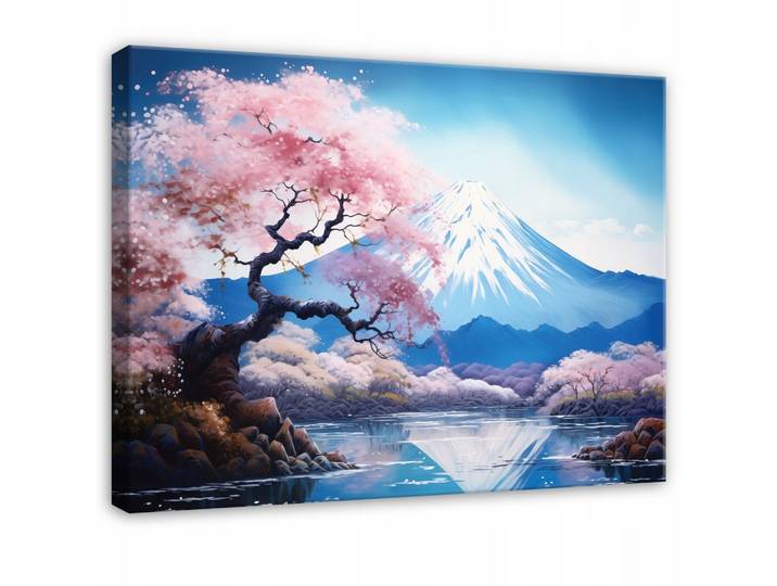 LEINWANDBILD Vulkan Fidschi Blau 100x70 cm
