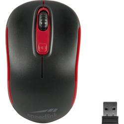 SpeedLink CEPTICA Maus Funk Optisch Schwarz, Rot 3 Tasten 1600 dpi SL-630013-BKRD