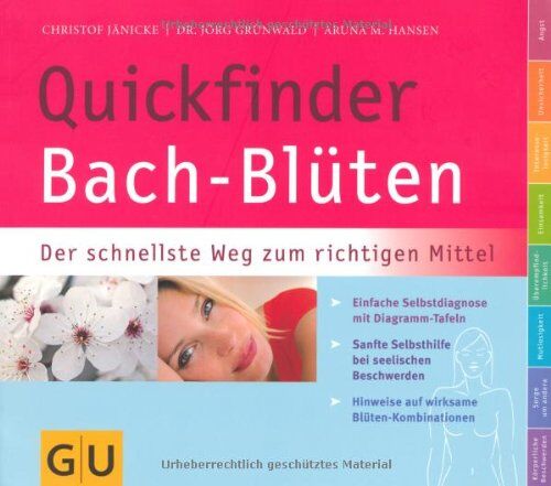 Christof Jänicke - Quickfinder Bach-Blüten: Der schnellste Weg zum richtigen Mittel (GU Quickfinder) - Preis vom 06.10.2026 07:26:00 h