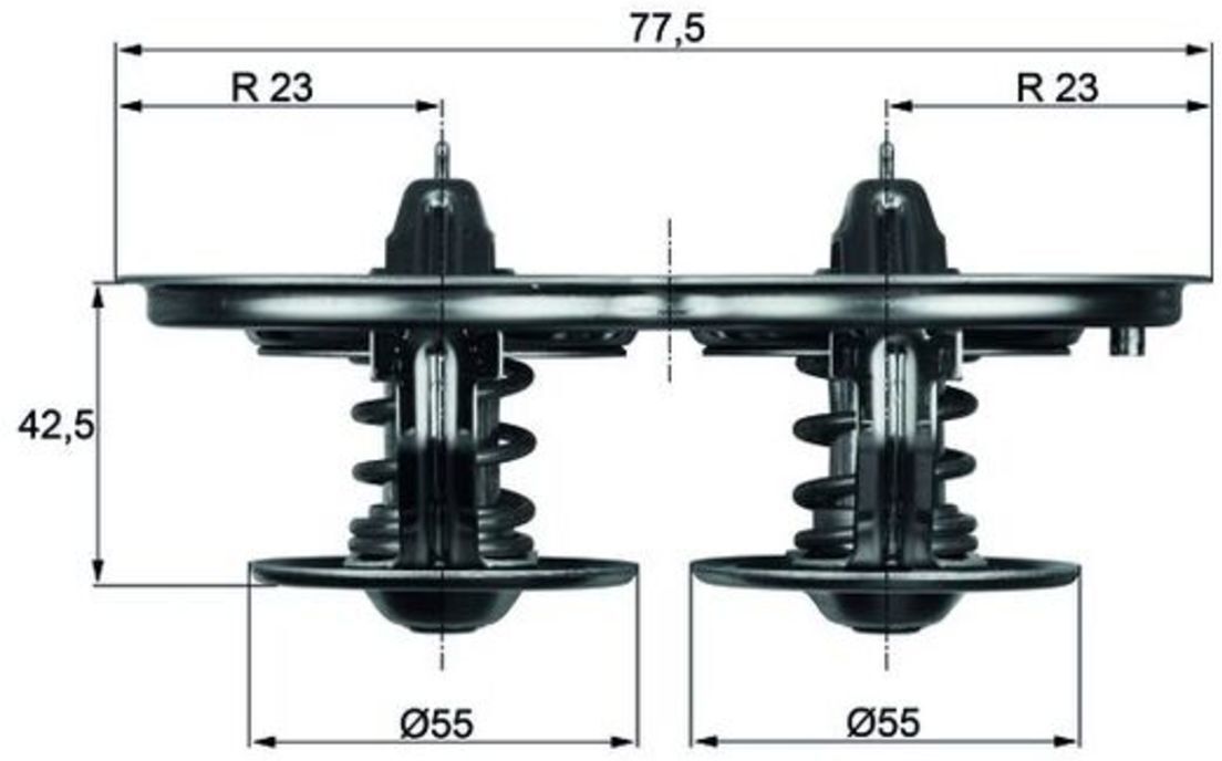 Thermostat, Kühlmittel MAHLE TX 32 75D