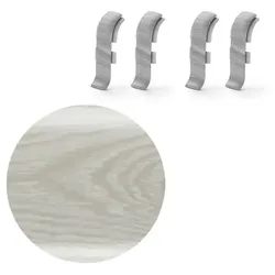 Verbinder für Sockelleiste Nature Eiche Arctic, PVC Länge 0,5 cm, Kantenhöhe 56 mm, NATNGTFG0