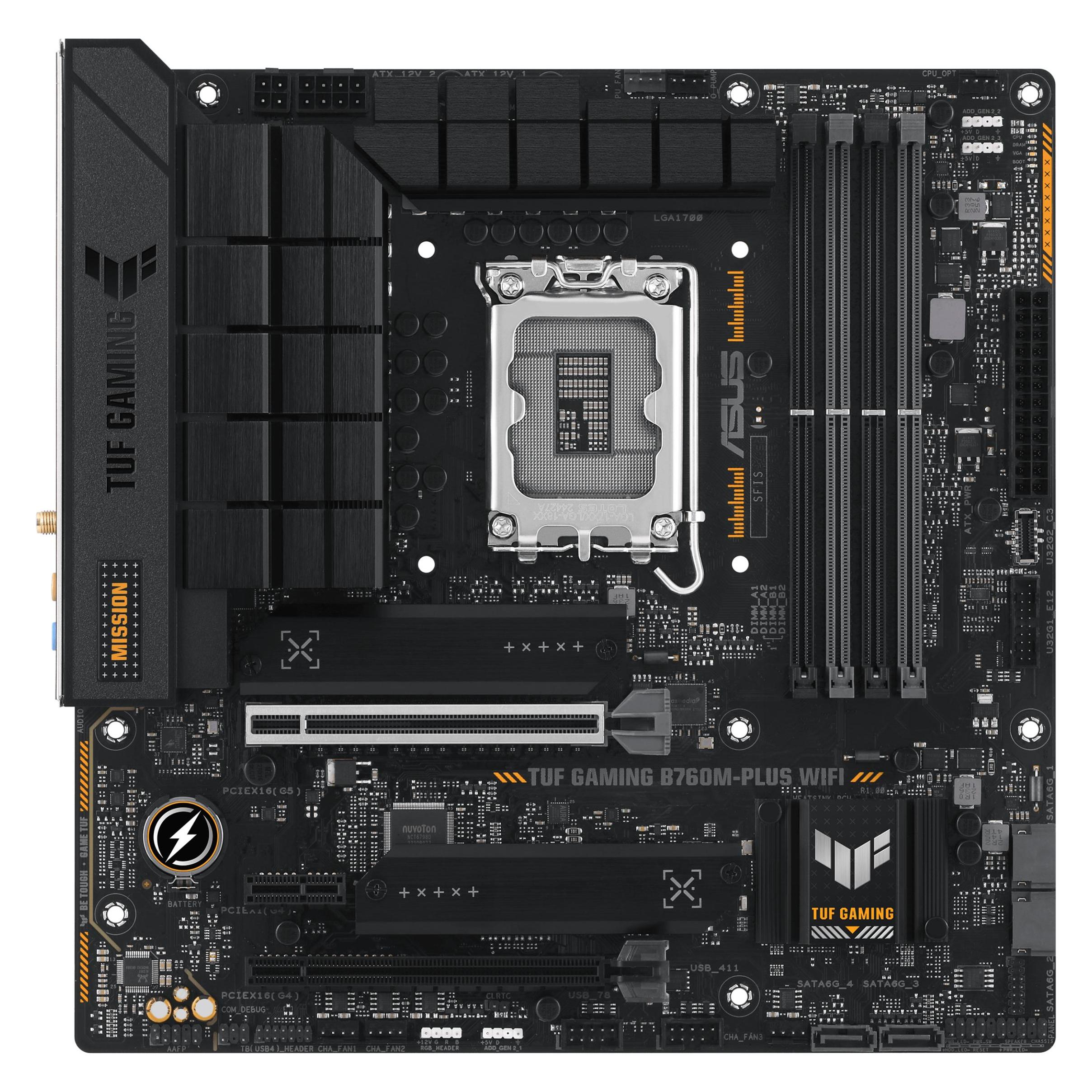 ASUS TUF GAMING B760M-PLUS (LGA 1700, Intel B760, mATX) (90MB1ES0-M0EAY0)