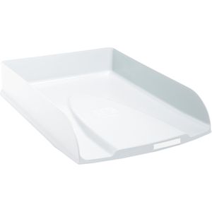 Exacompta Briefablage 11113D, AutentiK, A4+, weiß, stapelbar, Recycling-Kunststoff
