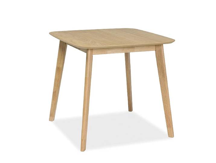 ANGEBOT Esstisch mit Tischplatte in Eiche Dekor MOSSO III 80x80 II. Wahl