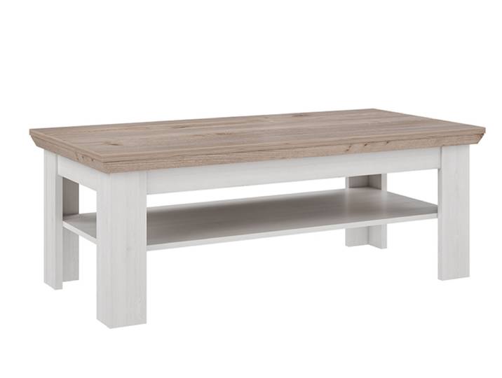 Table basse Iloppa Chene Neige/chene Sonoma - Basika
