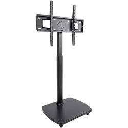 Relaxdays TV-Bodenständer (50 kg, 43" - 75"), TV Ständer, Schwarz