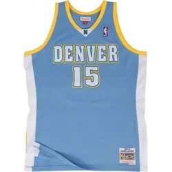 Mitchell & Ness, Herren, Sportshirt, Swingman Jersey Denver Nuggets 200304 Carmelo Anthony (XXL), Blau, XXL