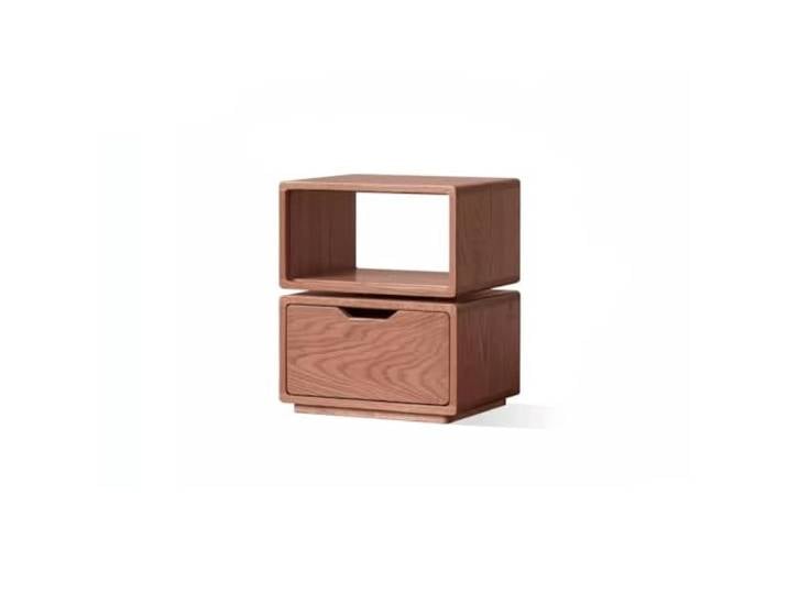 YCCHAH Sofatisch Massivholz-Beistelltisch, Sofa-Seitenschrank, Wohnzimmer-Ecktisch, bodenstehender drehbarer Couchtisch, Schlafzimmer-Aufbewahrungs-Nachttisch Wohnzimmer-Beistelltisch(B)