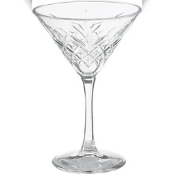 Pasabahce Satz von 4 Martini-Schalen Timeless Glas cl23