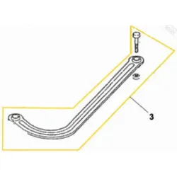 3 - Hebelarm, gebogen für Normstahl Universal 400 Drehtorantrieb