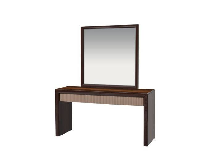 JVmoebel Schminktisch Moderner brauner Schminktisch aus Holz mit zwei Schubladen (1-St), Made in Europa
