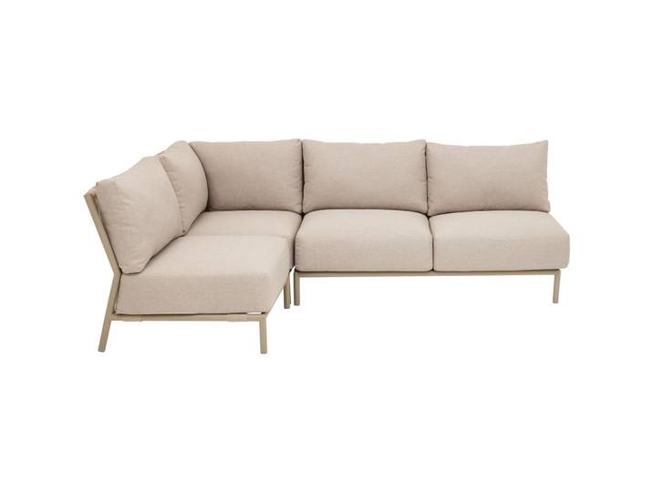 Gartenlounge Tirana beige Stahl 4 B 225 T 155 cm