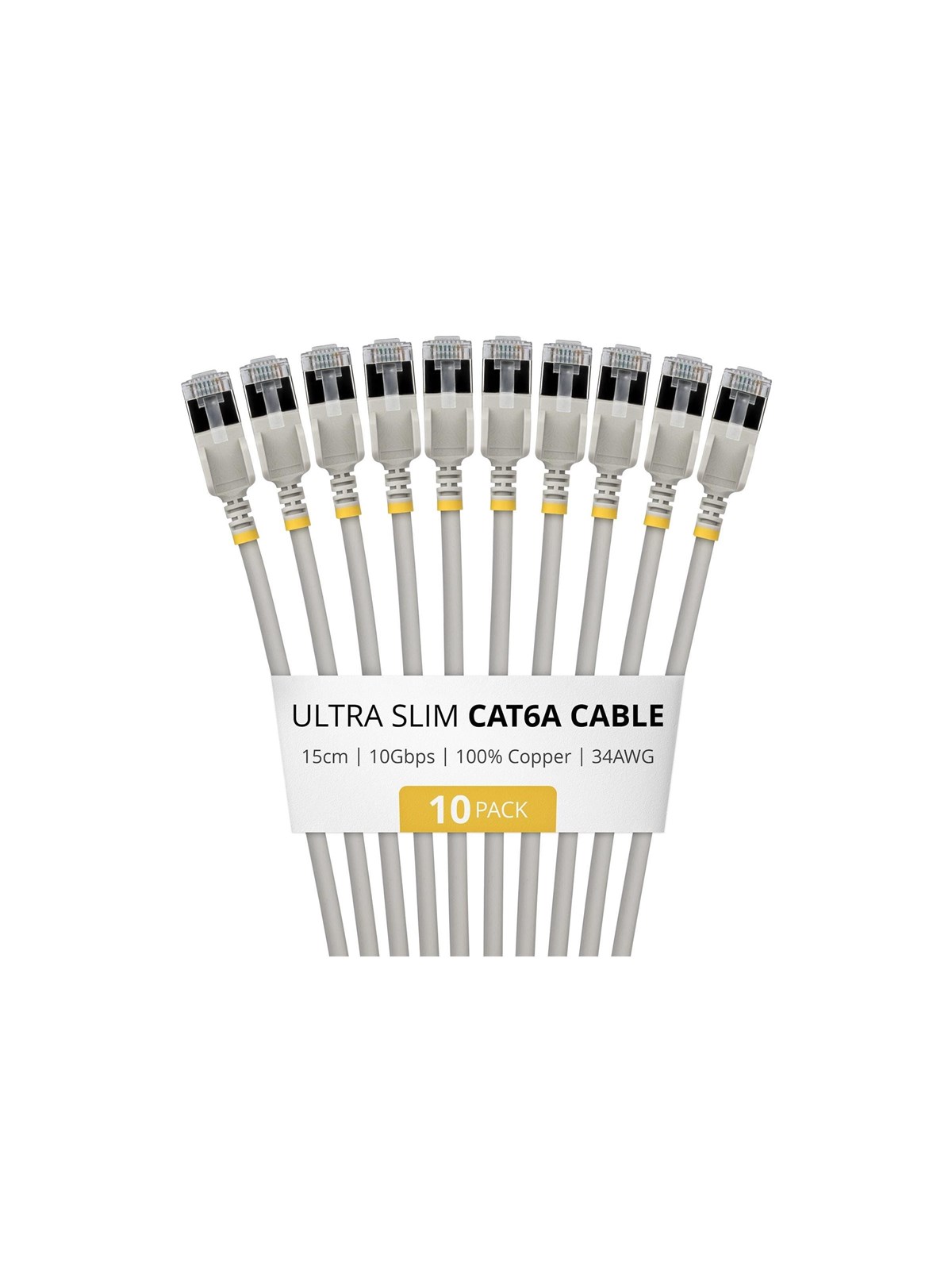 StarTech.com Startech patch cable - 15 cm - grey - Grau