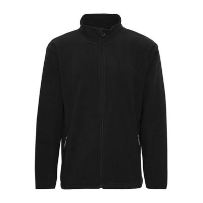 Strickfleece-Pullover NORTH BEND "Fleecejacke NBCocas", Herren, Gr. L, schwarz, Obermaterial: 100% Polyester PES., Jacken