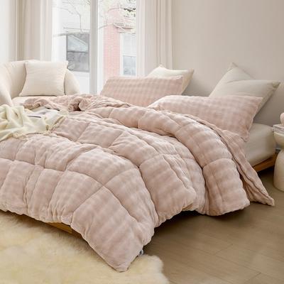 Git Puffy Cozy - Coma Inducer Oversized Comforter Set - Whisper Pink