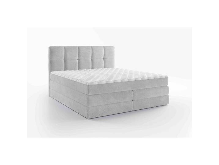 Esposa Boxspringbett, Hellgrau, Kunststoff, H2 + H3, Höhe ca. 19 cm, 140x200 cm, Stoffauswahl, Wendematratze mit unterschiedlichen Härtegraden, in verschiedenen Größen erhältlich, Matratze Härtegraden Härtegradauswahl, Schlafzimmer, Betten, Boxspringbetten