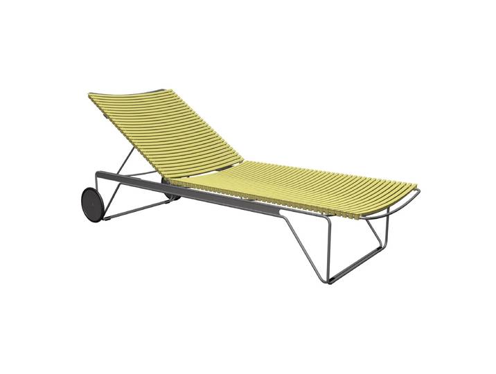 HOUE - CLICK Chaise Longue verstellbar, lemon zest