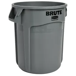 Mülleimer Rubbermaid Brute Container grau 38 L mit Handgriffen, beulenresistent und bruchfest