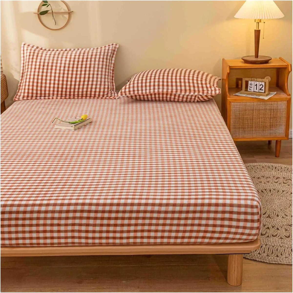 Pluche beddengoedset Queensize - Zacht elastisch fluweel - Kleur: 07