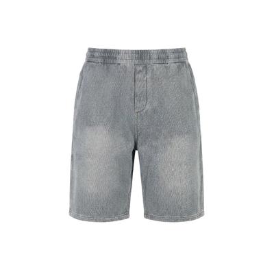 Shorts KLEINIGKEIT "Kleinigkeit Paavo Jeansen Shorts", Herren, Gr. S, US-Größen, grau (navy dyed), 50% Baumwolle, 35% Polyester, 15% Viskose, unifarben, normal, Hosen Shorts