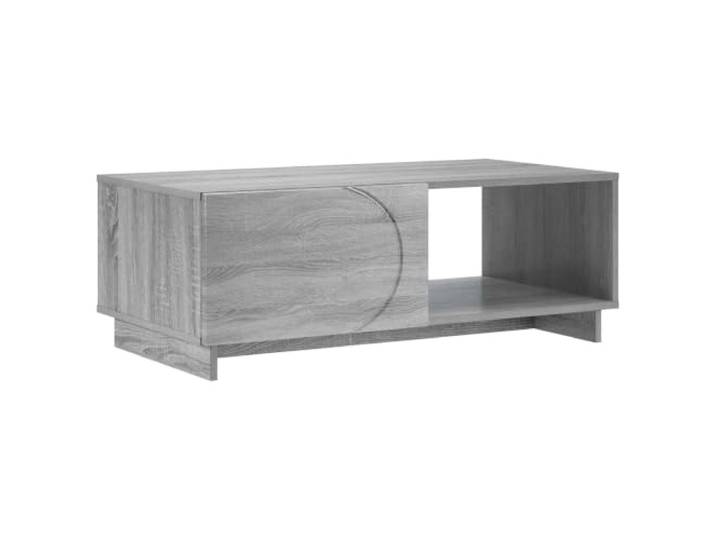 Heofavd Couchtisch Sonoma-Grau 95x50,5x35 cm Holzwerkstoff mit Schubladen