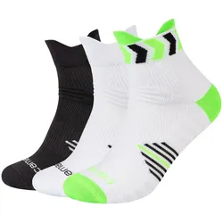 3er Pack camano Performance Quarter Trainingssocken 7663 - green mix 39-42