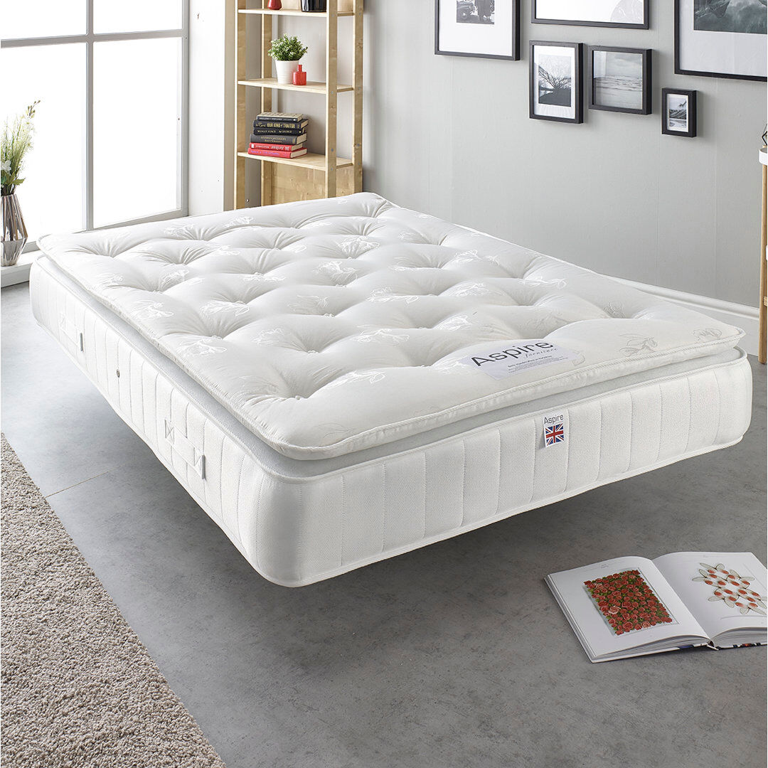 Aspire Pillow Top Open Coil Mattress Super King (6')