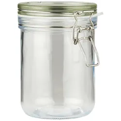 IB Laursen Glasbehälter mit Patentdeckel, Einmachglas, Höhe 14.8, Ø 10.7 cm, 700 ml