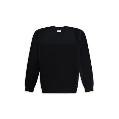 Strickjacke 883POLICE "883 Police CANEY", Herren, Gr. M, schwarz, 100% Baumwolle, unifarben, normal, Rundhals, Strickjacken Strickjacke